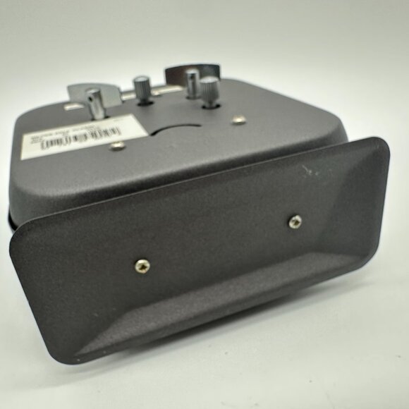 Westclox Silver Bell Monogram Wind-up Alarm Clock Gray White Face Works NOS Vtg - Picture 7 of 8